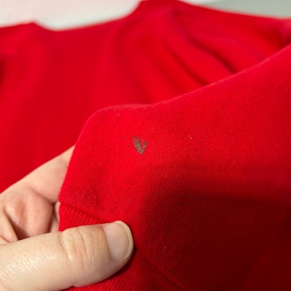 Disney Wear VTG Mickey Mouse Sweatshirt Adult Large Red Made in USA - Picture 3 of 10